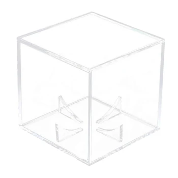 Прозрачная квадратная коробка, подходящая для показа бейсбольного держателя, соответствует официальному размеру