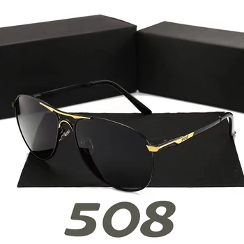 Стильные мужские и женские солнцезащитные очки UV400 с поляризацией высокого качества, прозрачные для вождения Peugeot 508, автомобильные аксессуары