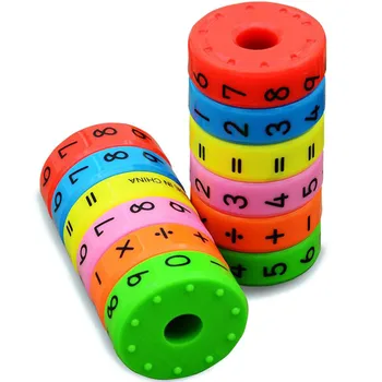 6 Штук магнитных игрушек Монтессори для раннего обучения, развивающие игрушки для детей, Математические Бизнес-цифры, пазлы для сборки своими руками