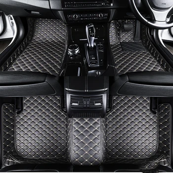 Изготовленный на заказ Кожаный Полный комплект автомобильных ковриков RHD для Skoda Rapid 2013 2015 2017 2020 Водонепроницаемый Коврик для ног Аксессуары для салона автомобиля